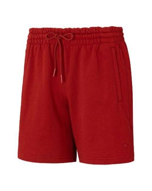 Adidas Red Loose Lacing Sports Shorts for men