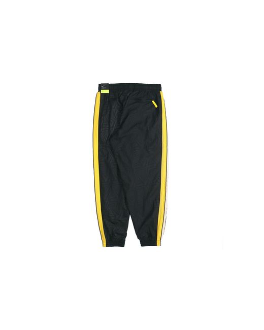 Nike Black Los Angeles Lakers Colorblock Woven Bundle Feet Sports Long Pants for men