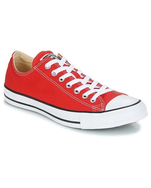 Converse Red Chuck Taylor All Star Low for men