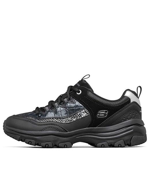 Skechers Black (Wmns) D'Lites Leisure Chunky Shoes