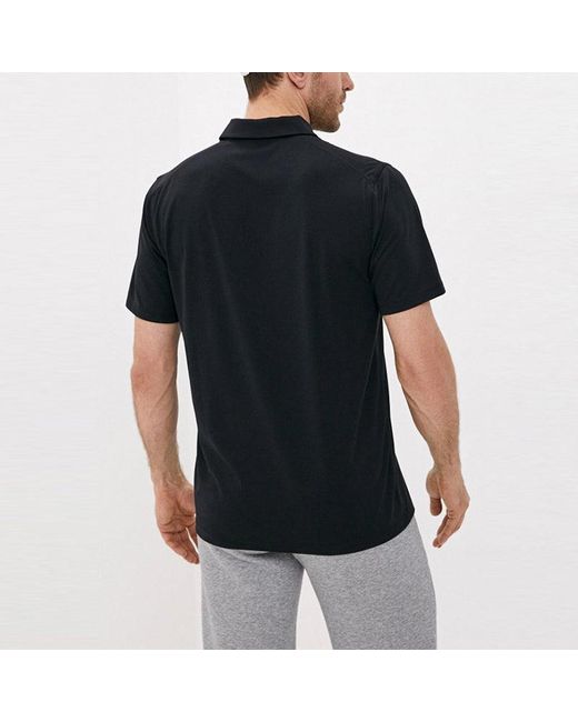 Nike Black Casual Solid Color Breathable Short Sleeve Polo Shirt for men