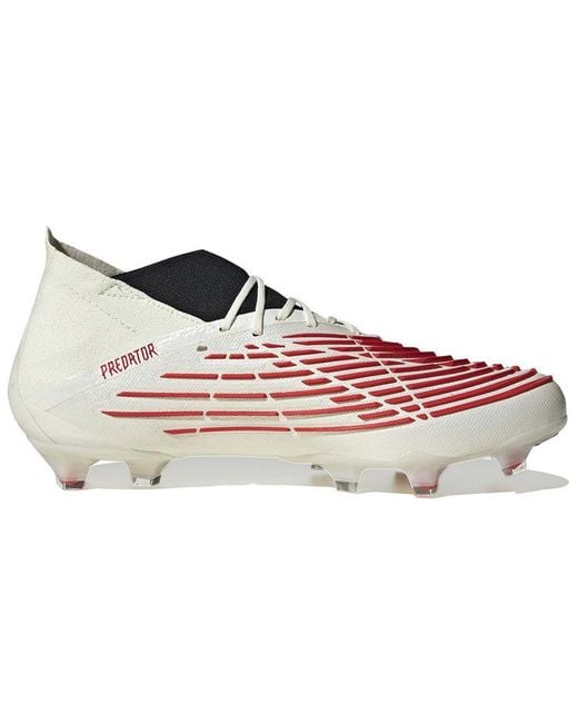 Adidas White Predator Edge.1 Fg 'Off Vivid' for men