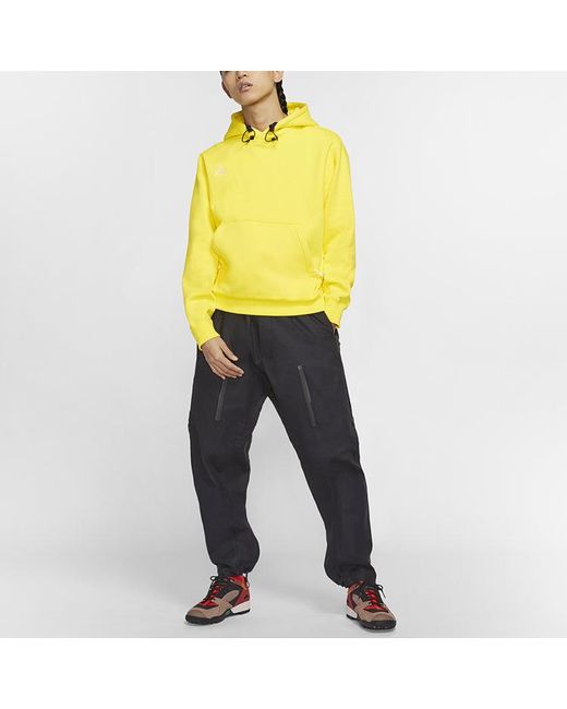 Nike Yellow Acg Fleece Stay Warm Pullover Sports Optical for men