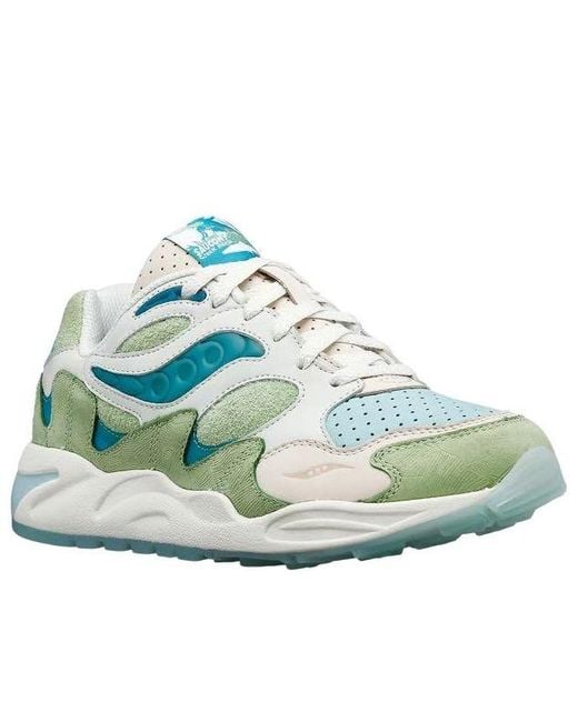 Saucony Blue Grid Shadow 2/Tan S70782-1 for men