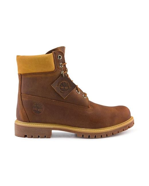 Timberland Brown Premium 6 Inch Waterproof Boot 'Medium' for men
