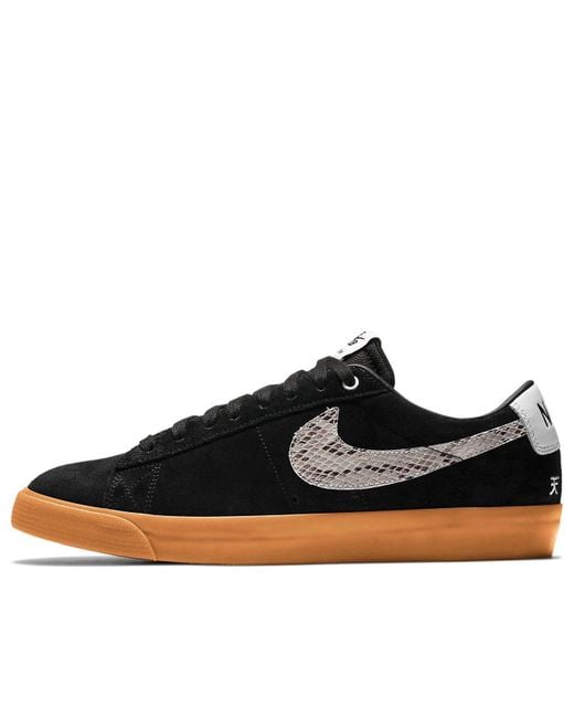 Nike Black Wacko Maria X Blazer Low Sb 'Snakeskin' for men