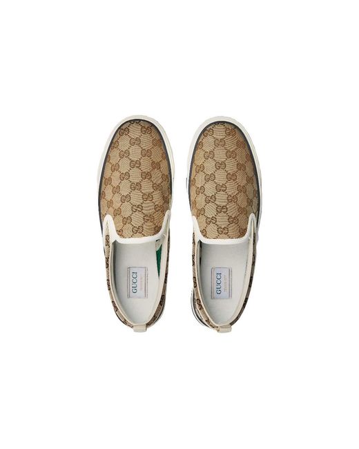 Gucci White Tennis 1977 Slip-On Ebony' for men