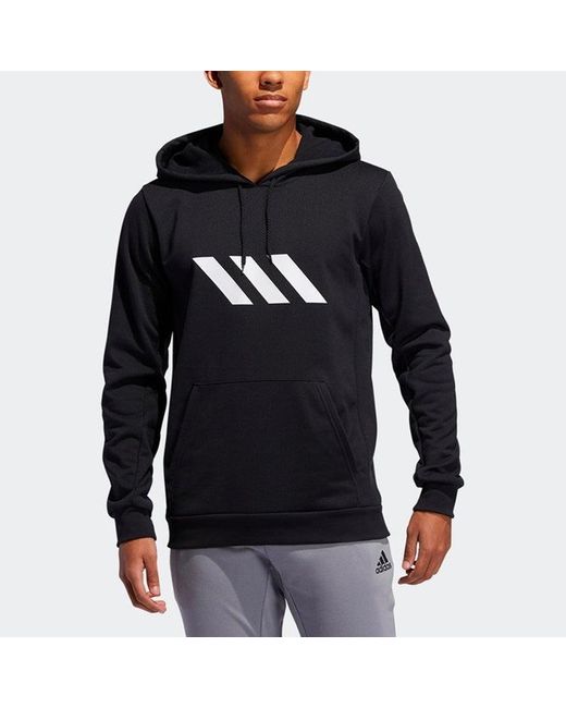 Adidas Black Spt Bb Po Basketball Casual Sports Pullover for men
