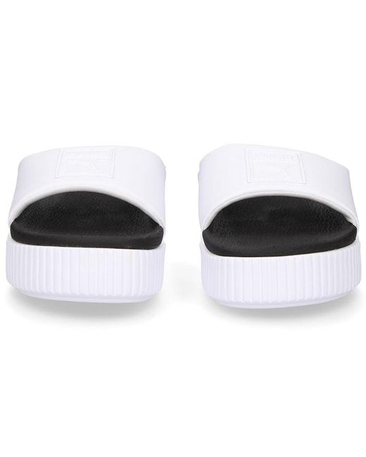 PUMA White (Wmns) Platform Slide Bold Sd
