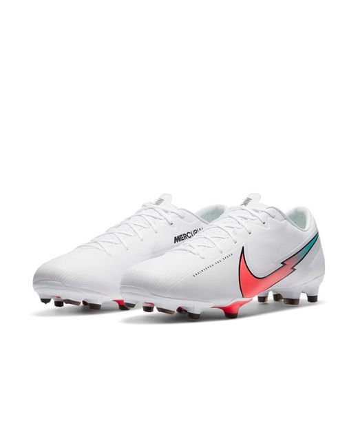 Nike White Mercurial Vapor 13 Academy Mg Flash Crimson' for men