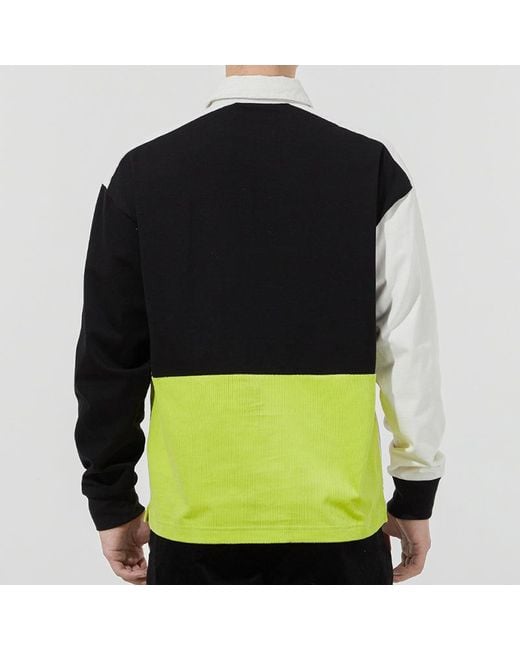 PUMA Green Retro Color Block Polo Shirt for men