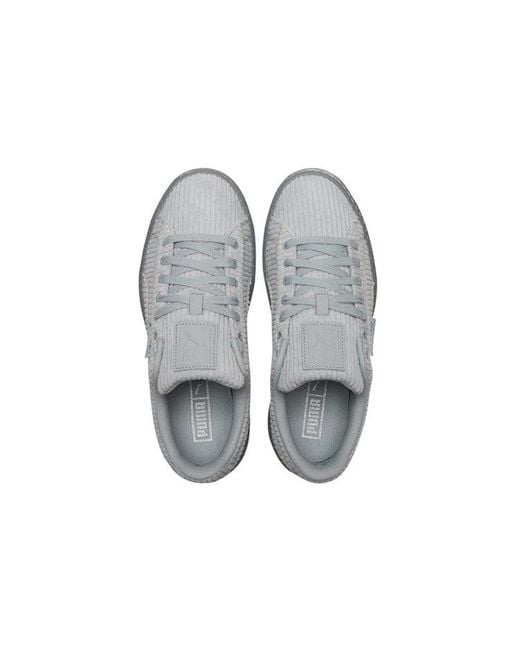 PUMA Gray (Wmns) Basket Platform Strap