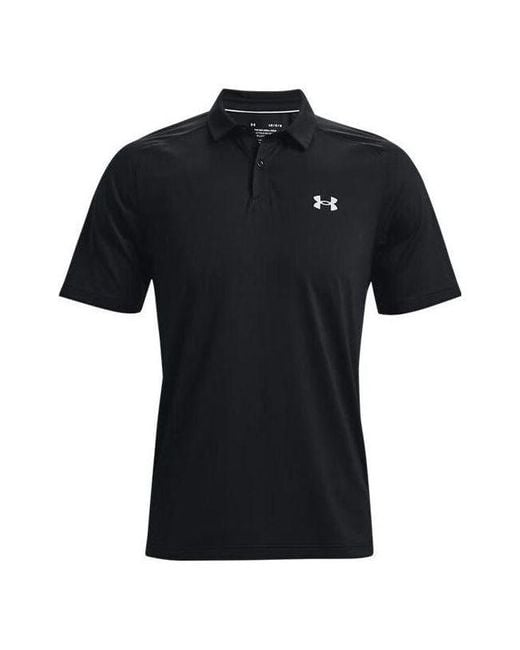 Under Armour Black Iso-Chill Polo Shirts for men