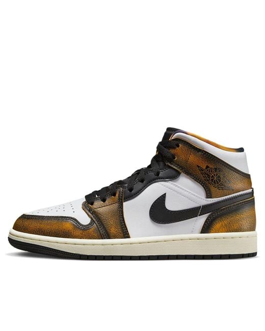 Nike Black 1 Mid Se 'Wear-Away for men