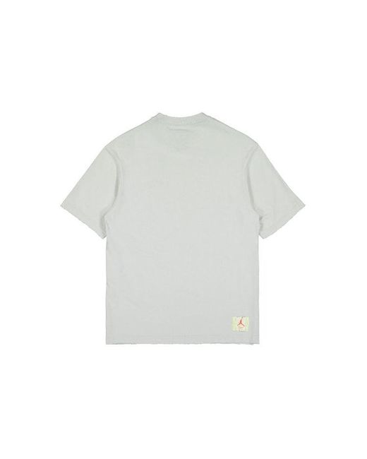 Nike White X Union Crossover Solid Color Breathable Logo Round Neck Short Sleeve Us Edition for men