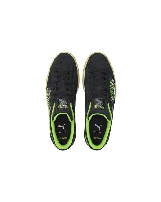 PUMA Green Santa Cruz X Suede 'Shark' for men