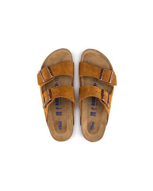 Birkenstock Brown Arizona Series Cowhide Suede Light Version Sandals for men