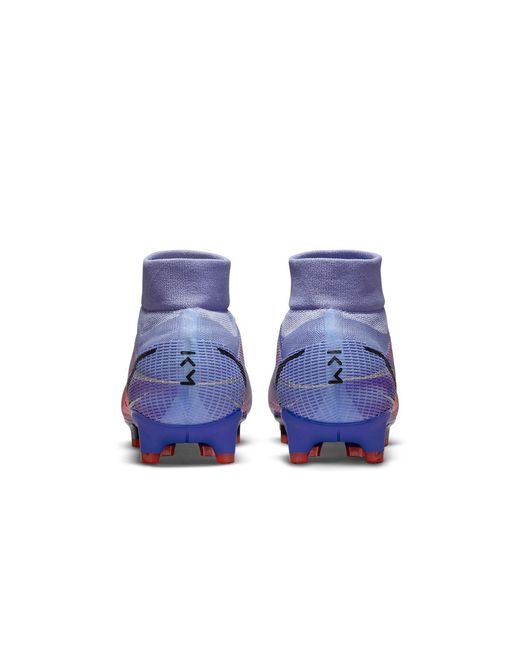 Nike Purple Kylian Mbapp X Mercurial Superfly 8 Pro Fg 'Flames' for men