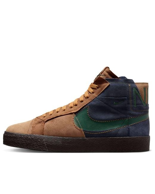 Nike Blue Sb Zoom Blazer Mid Premium 'Legend Dark Obsidian' for men