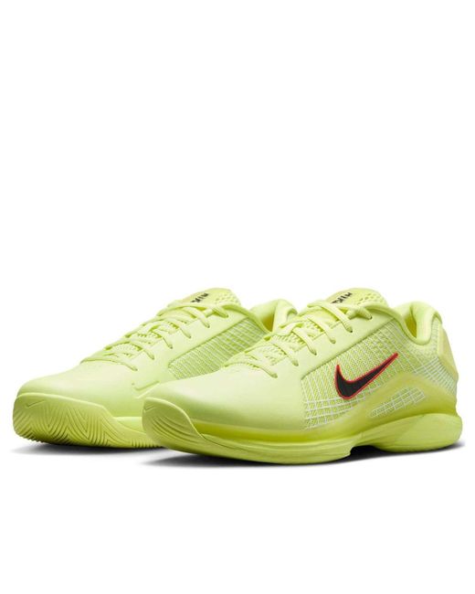 Nike Yellow Court Air Zoom Vapor 12 Hypersmash Hc 'Light Lemon Twist Light Crimson' for men