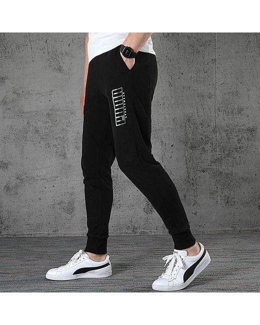 PUMA Black Athletics Sweatpants for men
