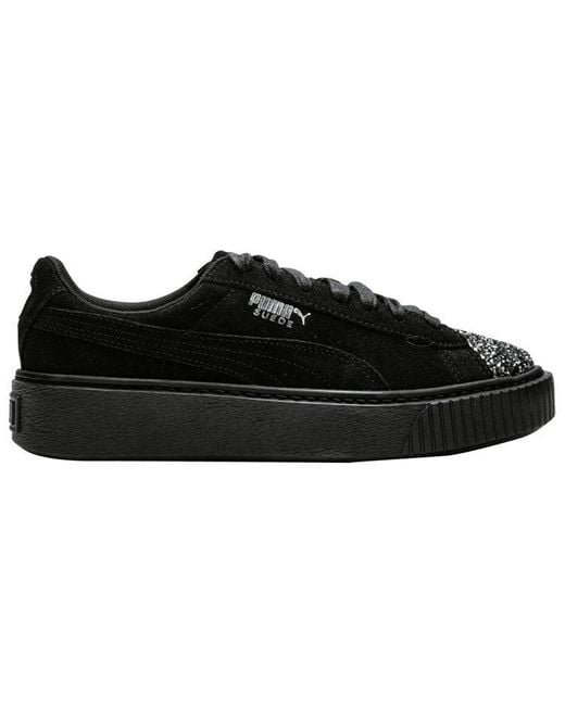 PUMA Black (Wmns) Suede Platform 'Crushed Gem