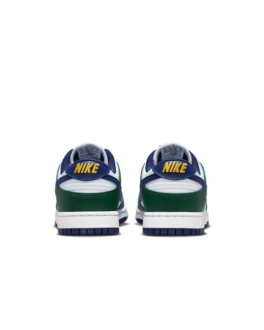 Nike Green Dunk Low Retro Shoes for men
