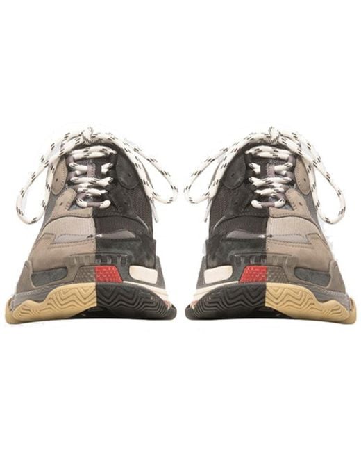 Balenciaga Gray Triple S Sneaker 'Split' for men