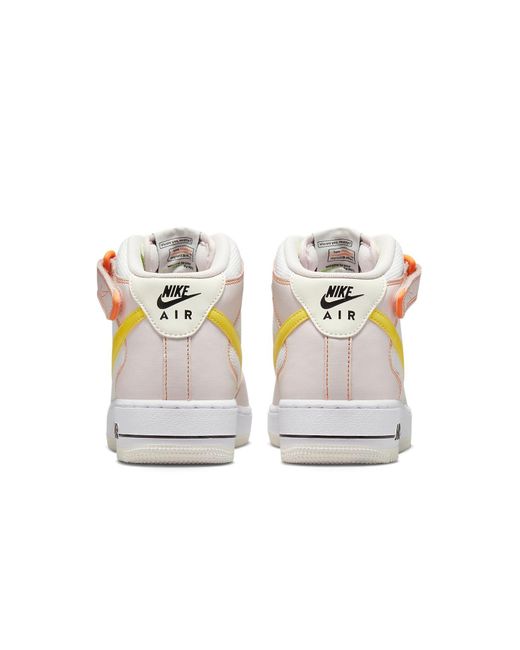 Nike White (Wmns) Air Force 1 '07 Mid 'Feel Love'