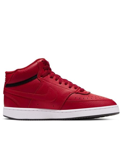 Nike Red (Wmns) Court Vision Mid