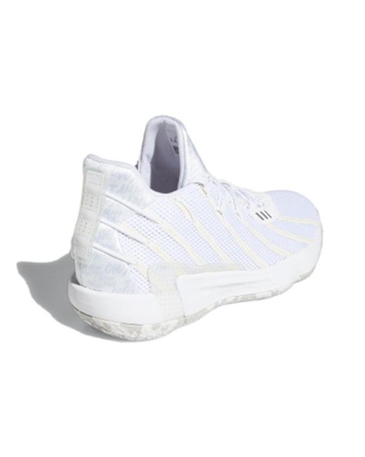 Adidas White Dame 7 Gca 'Never Follow' for men