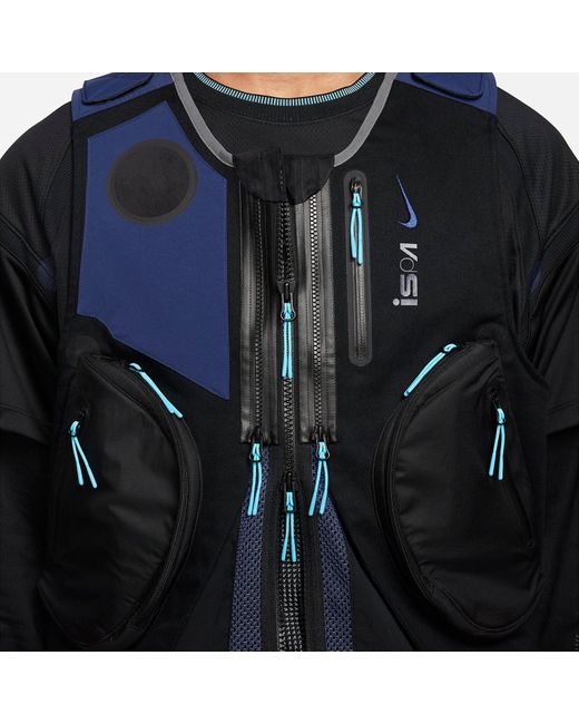 Nike Blue Ispa Gilet 2.0 Vest Midnight' for men