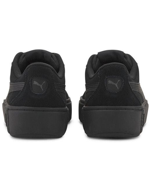 PUMA Black (Wmns) Smash Platform V2 Suede
