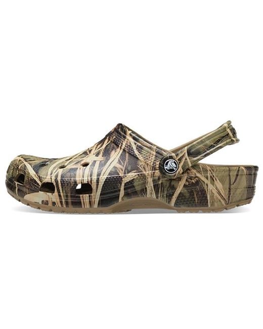 CROCSTM Brown Realtree X Classic Clog V2 'Max-4 Hd Camouflage' for men