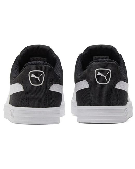 PUMA Black Smash Vulc Retro Casual Skateboarding Shoes for men