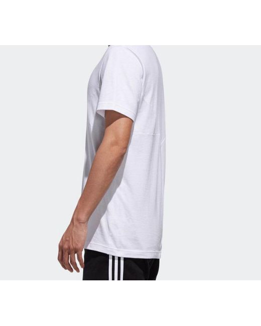 Adidas White Originals Nmd Alphabet Logo Short Sleeve for men
