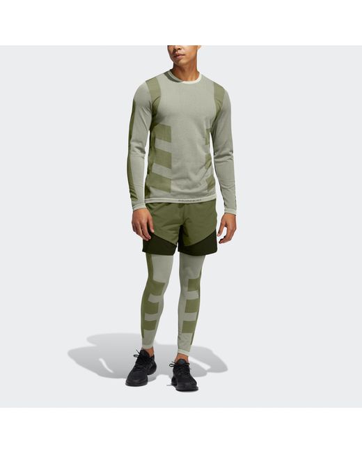 Adidas Green Stu Tech Short Training Sports Colorblock Shorts for men