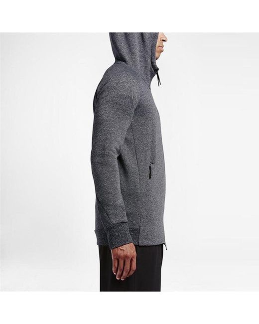 Nike Gray Fleece Lined Casual Sports Long Sleeves Hooded Jacket for men