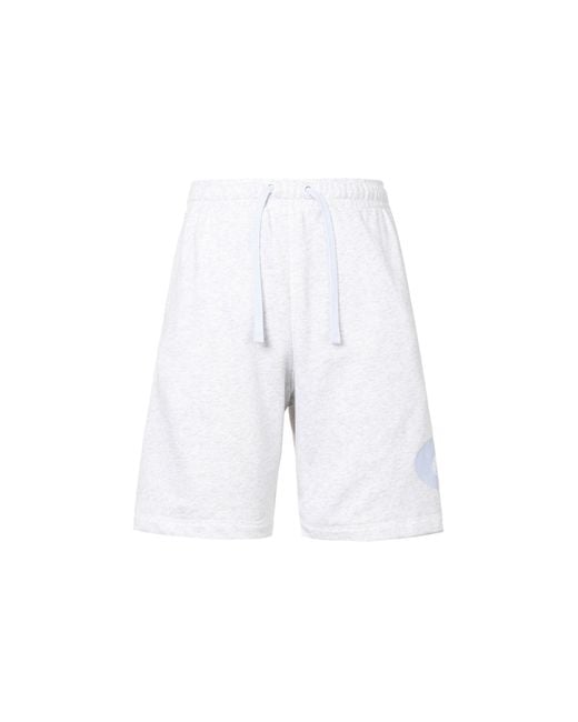 Nike White Sportswear Logo Loose Lacing Casual Shorts for men