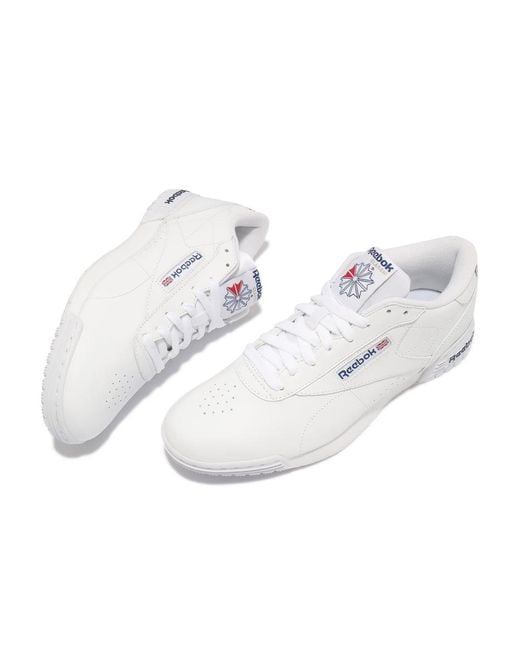 Reebok White Exofit Lo Clean Logo Int Shoes Royal' for men