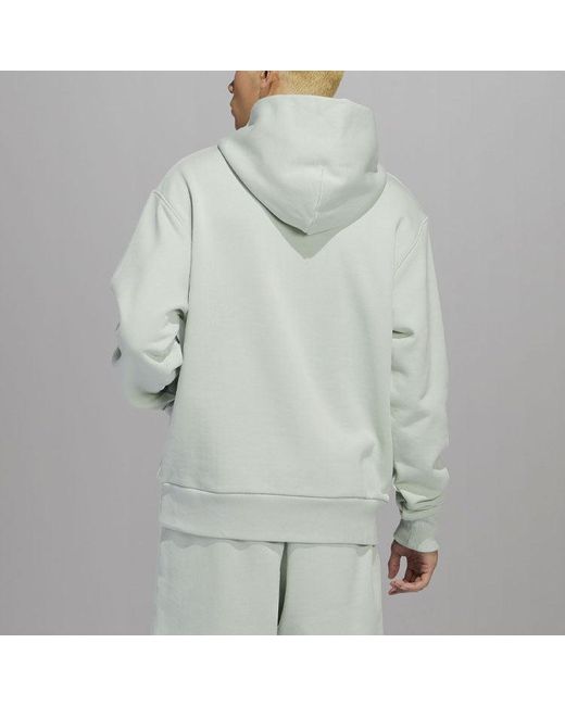 Adidas Gray X Pharrell Humanrace Logo Hoodie for men