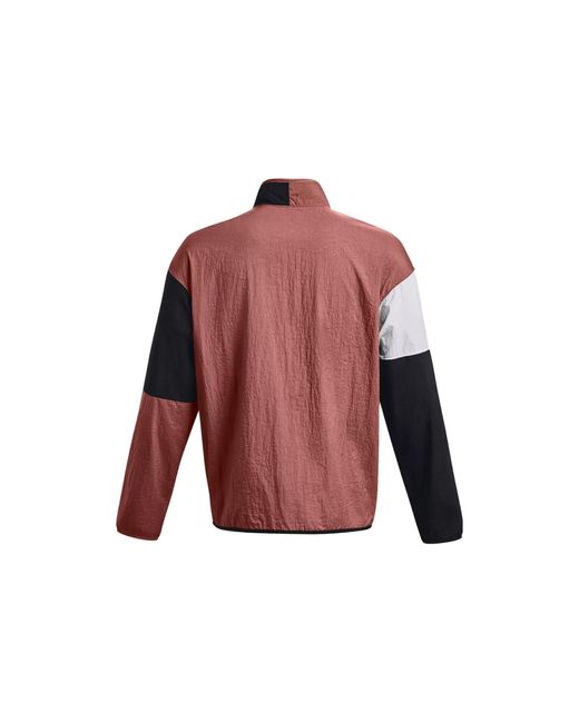 Under Armour Red Curry Woven Raincoat Jacket for men
