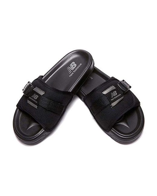 New Balance Black Slippers for men