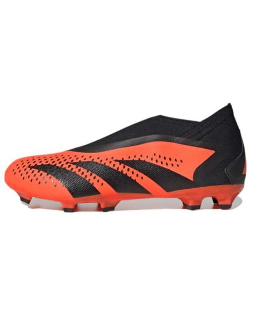 Adidas orange clearance laceless boots