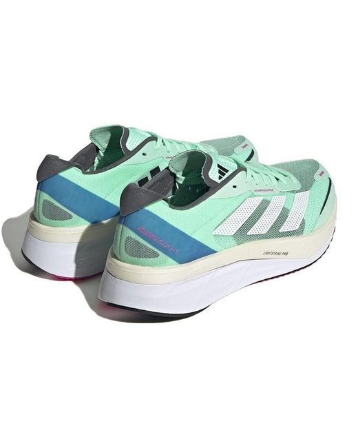 Adidas Blue Adizero Boston 11 'Pulse Mint' for men