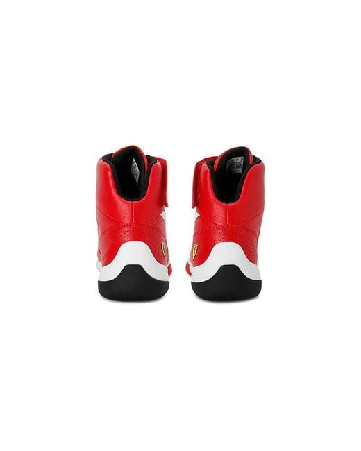 PUMA Red Scuderia Ferrari X Kart Cat Mid 3 High 'Rosso Corsa' for men