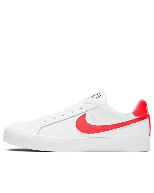 Nike White (Wmns) Court Royale Ac Flash Crimson'