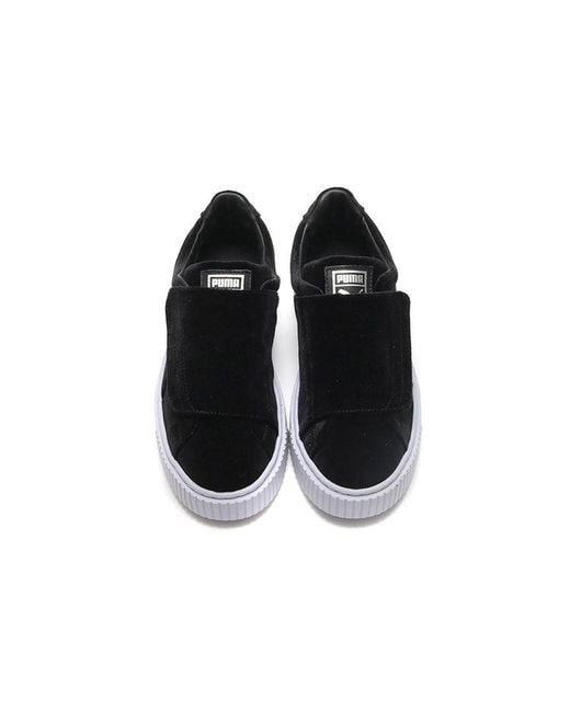 PUMA Black (Wmns) Basket Platform Strap And'