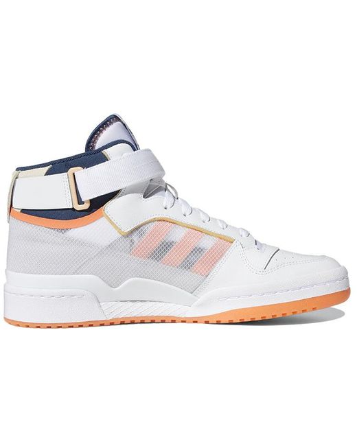 Adidas White Forum Mid Tt Acid' for men