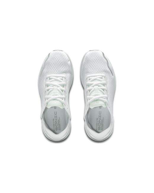 Under Armour White Hovr Sonic 6 for men